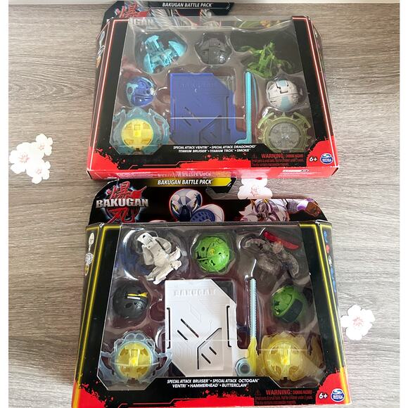 Bakugan Gen 3 White and Blue Base Starter Pack Special Set Spin Master - NIB - Picture 1 of 5